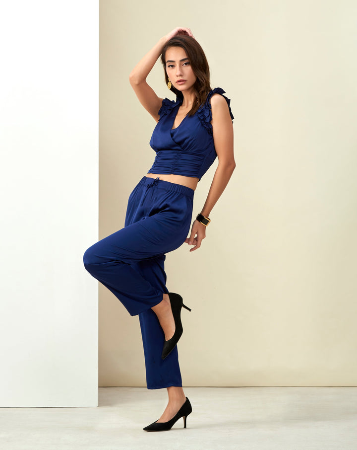 Blue Ankle Pants