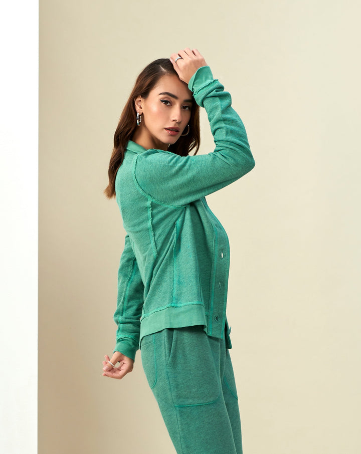 Green Button Down Jacket