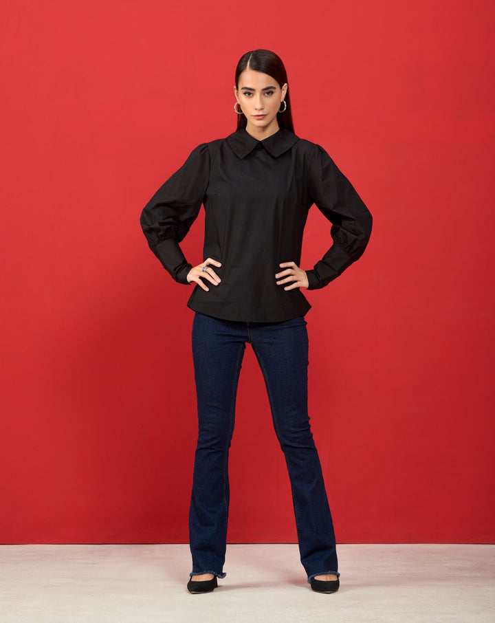 Black Slim-Fit Shirt