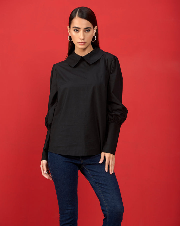 Black Slim-Fit Shirt