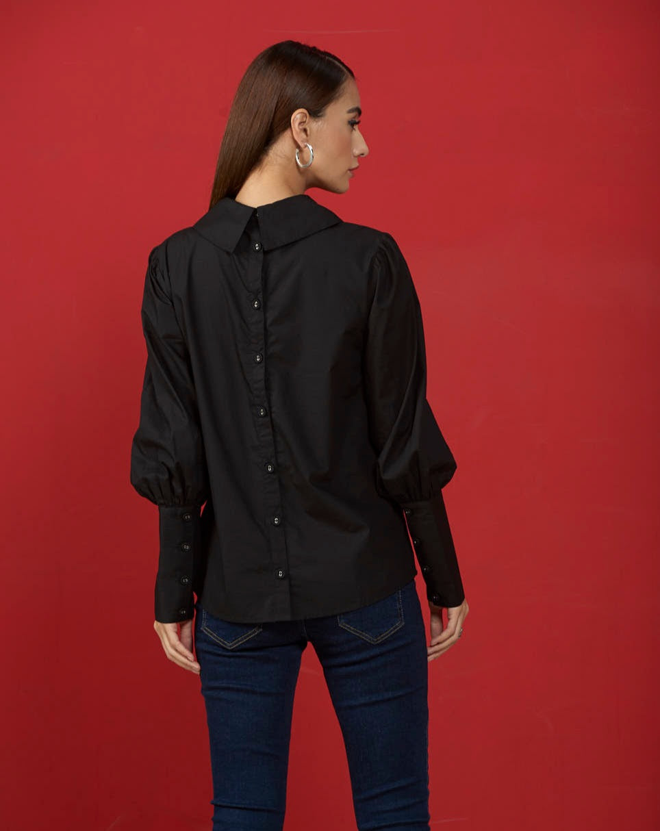 Black Slim-Fit Shirt