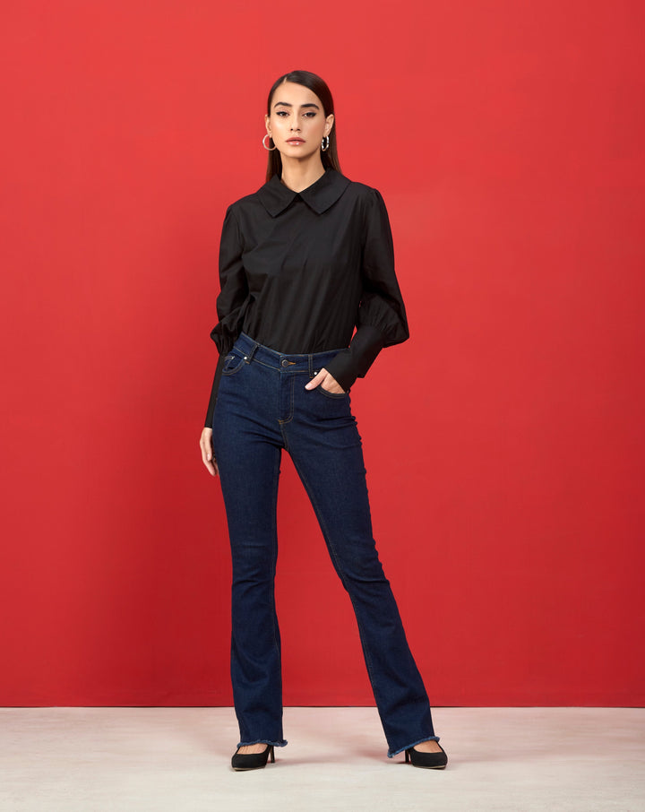 Black Slim-Fit Shirt