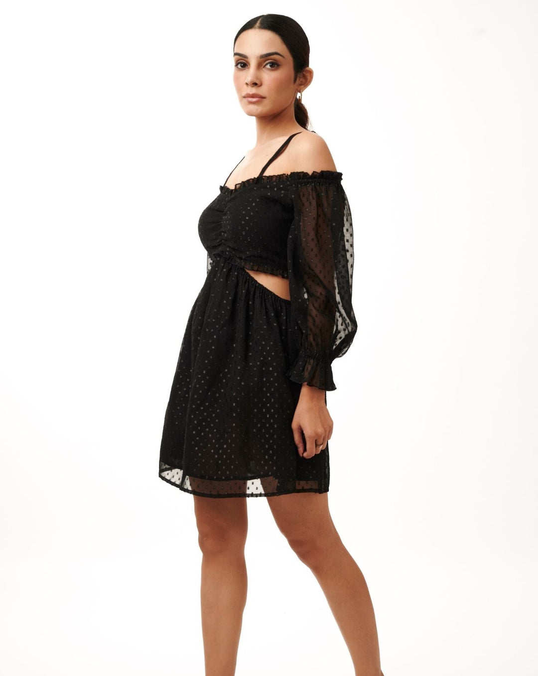 Ebony Cut-Out Mini Dress