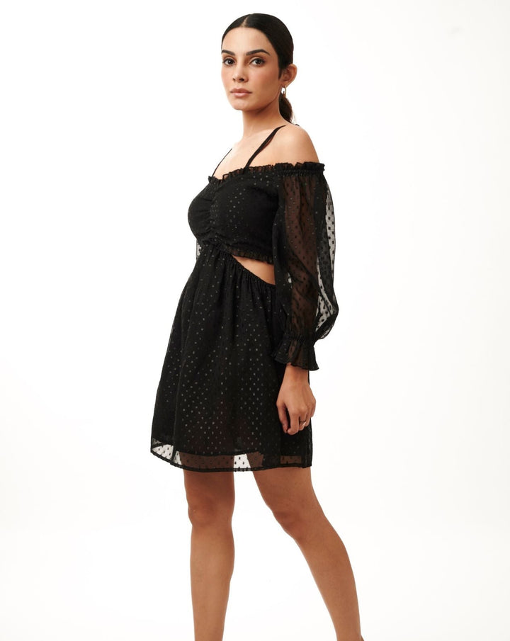 Ebony Cut-Out Mini Dress