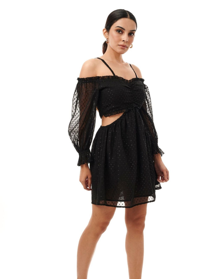 Ebony Cut-Out Mini Dress