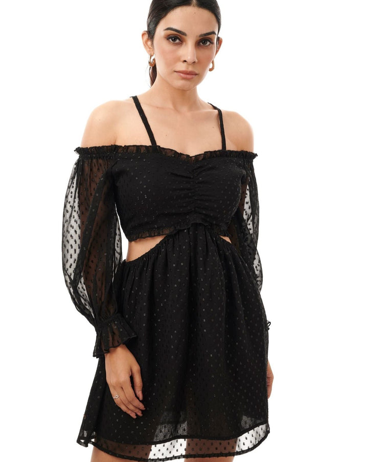Ebony Cut-Out Mini Dress