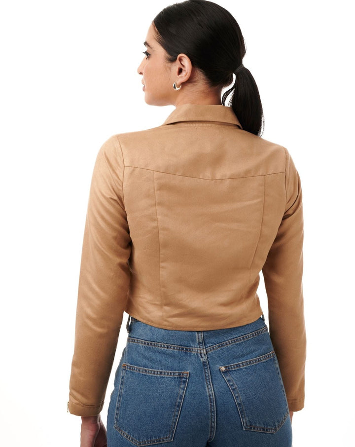Jessica Short Suede Jacket