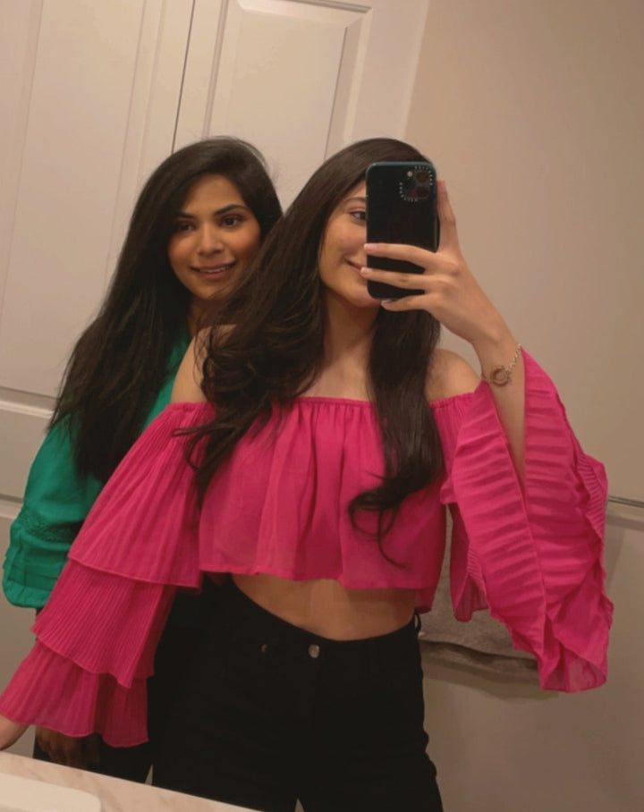 Bardot Ruffle Top