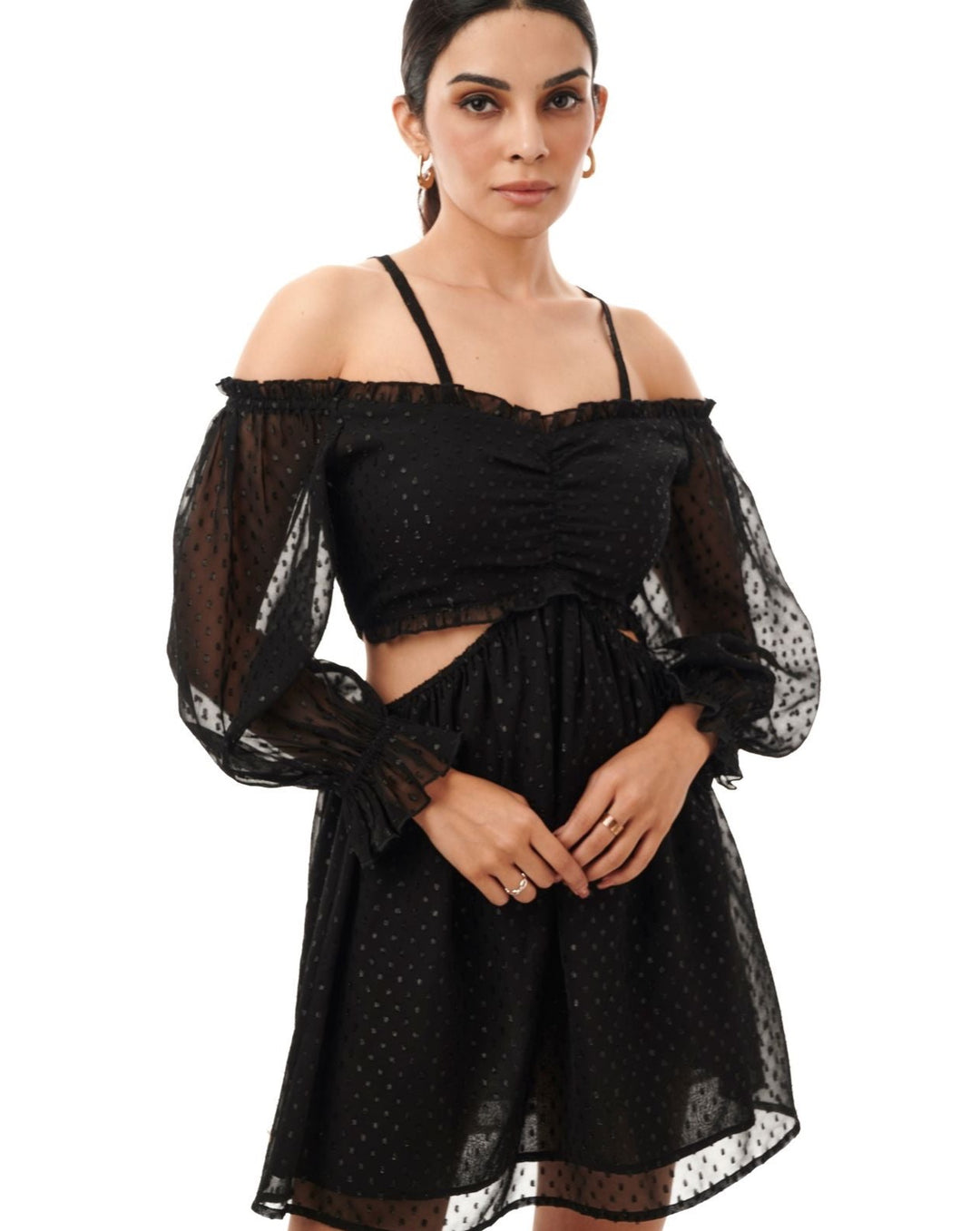 Ebony Cut-Out Mini Dress