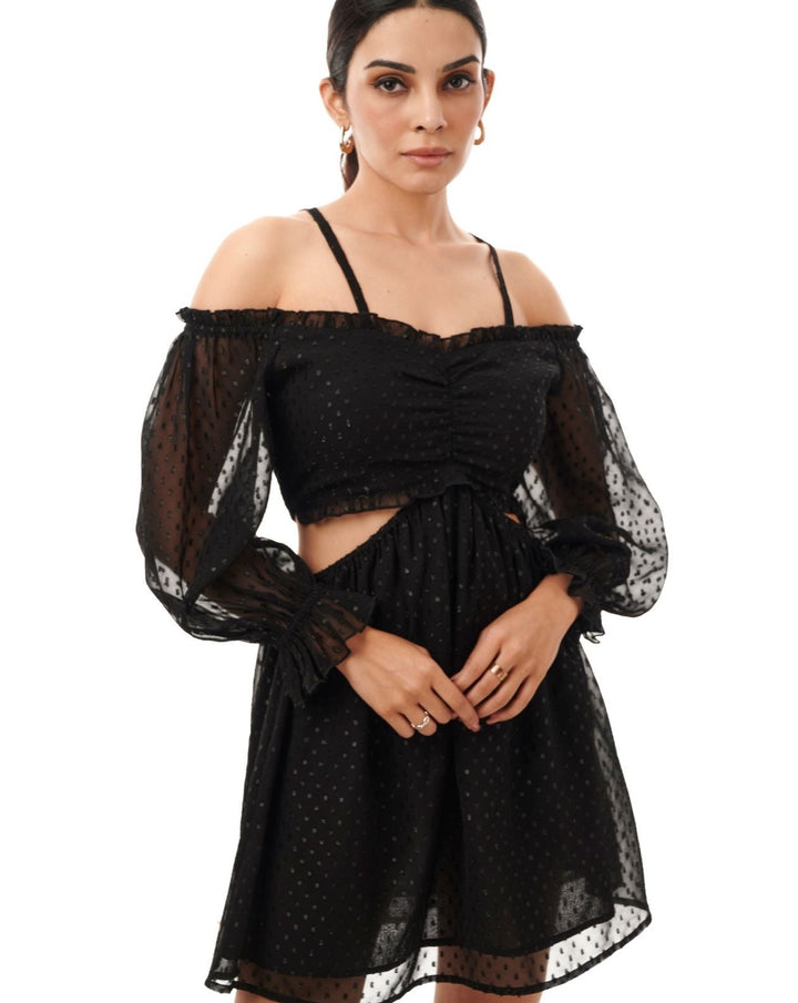 Ebony Cut-Out Mini Dress