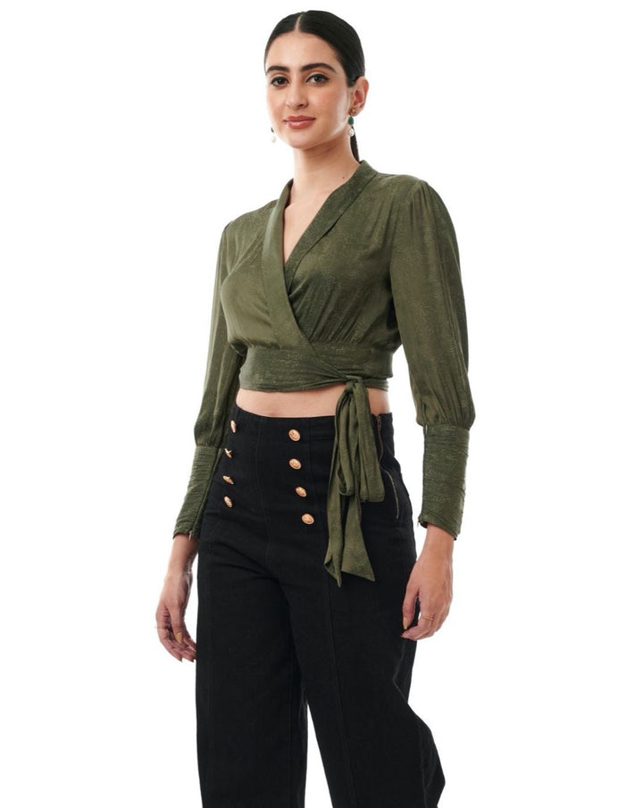 Eva Jacquard Crop Top
