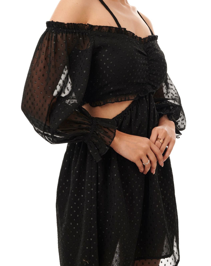 Ebony Cut-Out Mini Dress