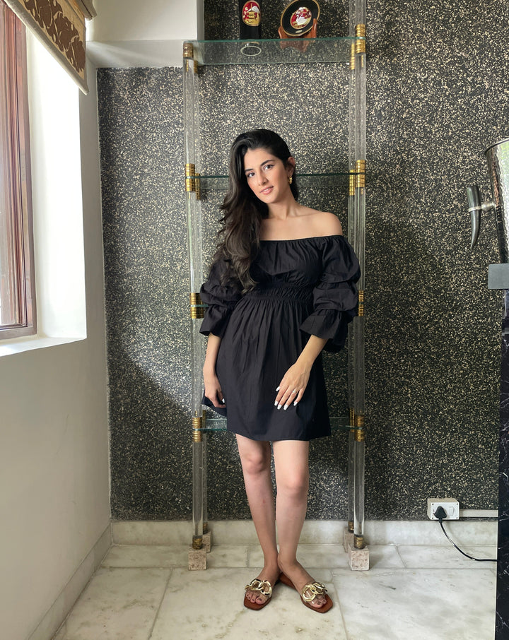 Black Off Shoulder Dress