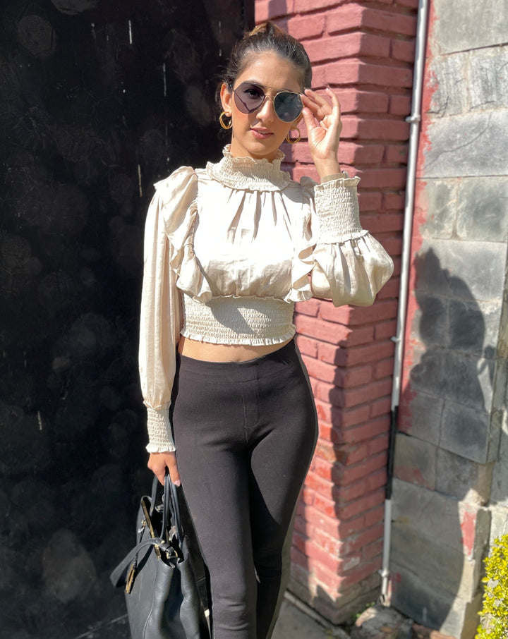 Cream Vintage Top
