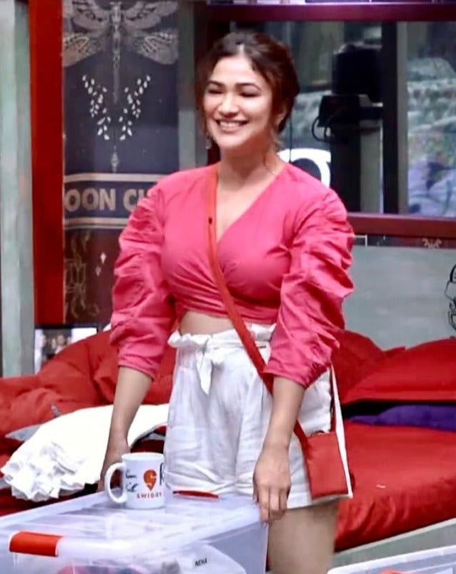 Hot Pink Wrap Top