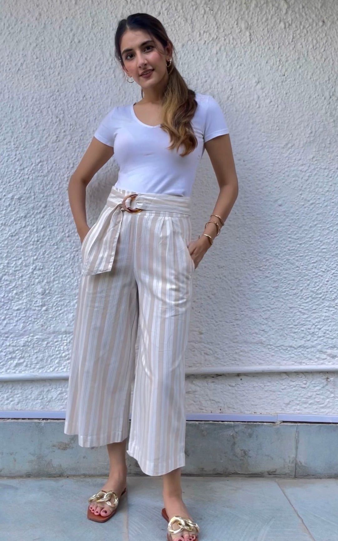 Ankle Pants With Belt