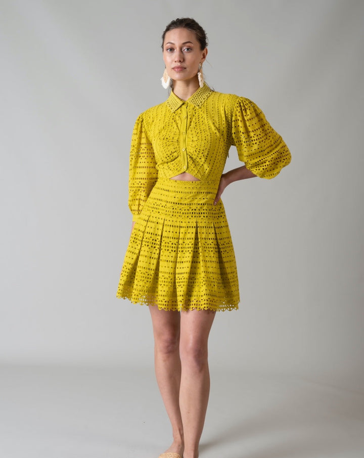 Nriti Shah In Our Thea Lime Dress