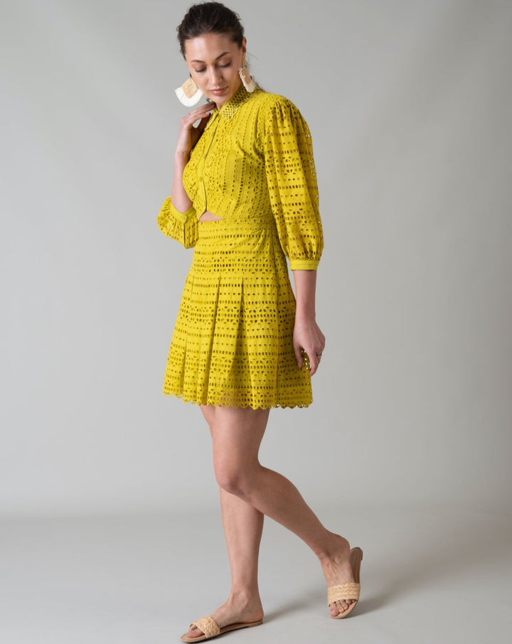 Nriti Shah In Our Thea Lime Dress