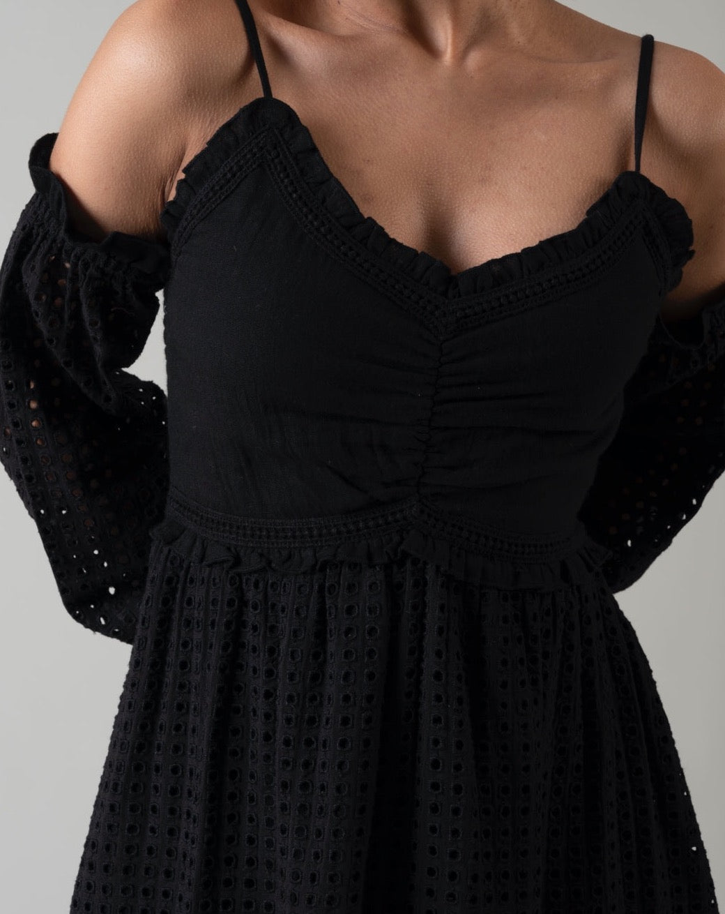 Nina Black Skater Dress