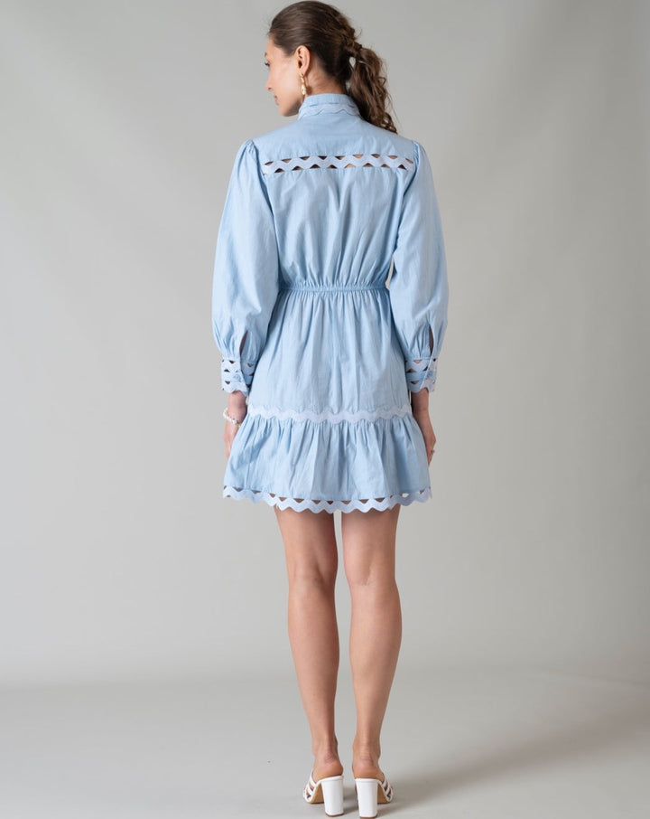 Wave Poplin Dress