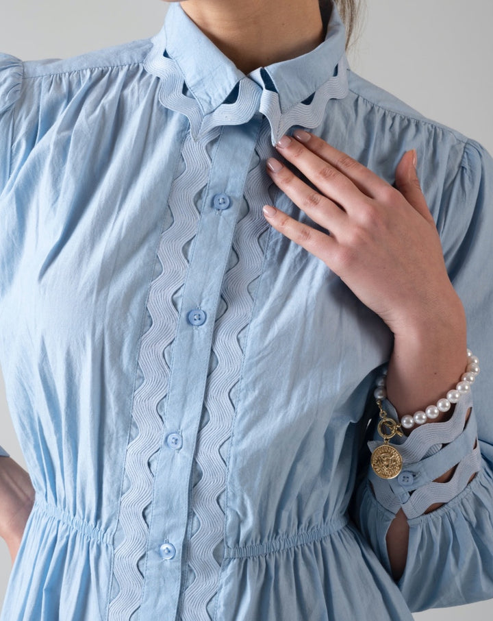 Wave Poplin Dress