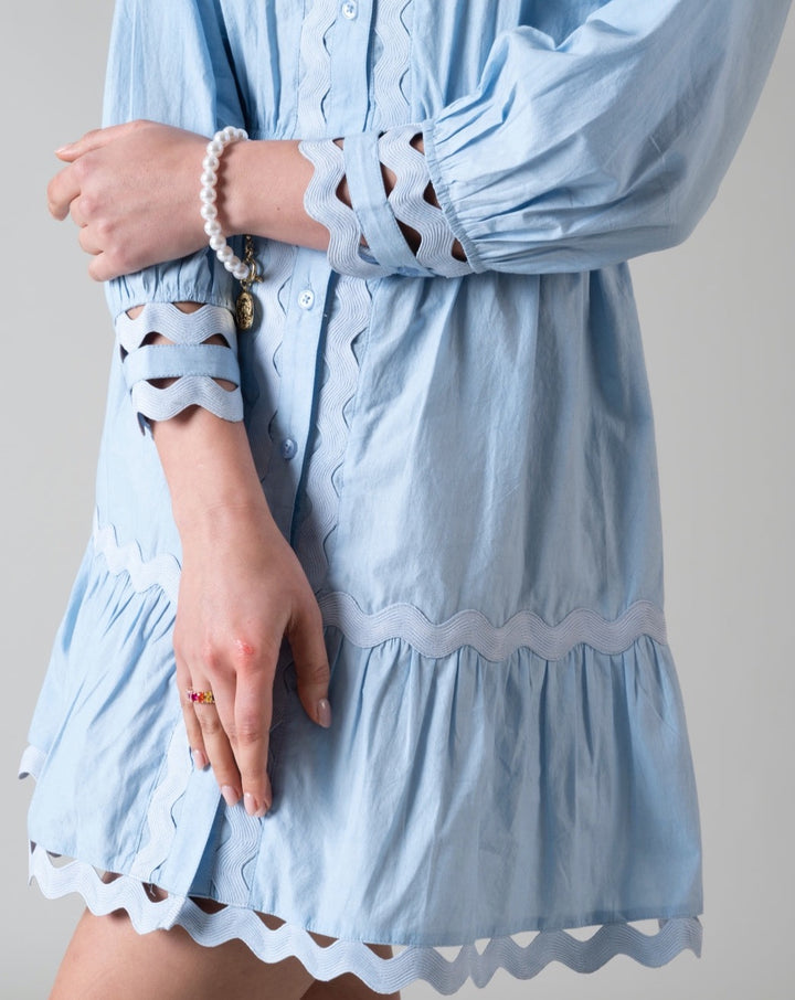 Wave Poplin Dress