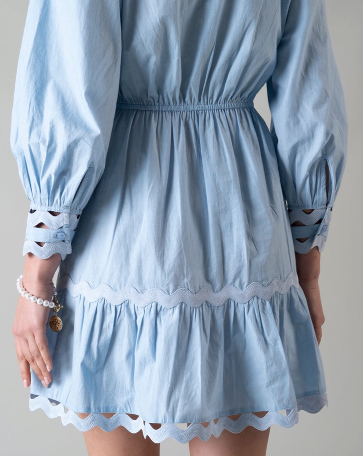 Wave Poplin Dress