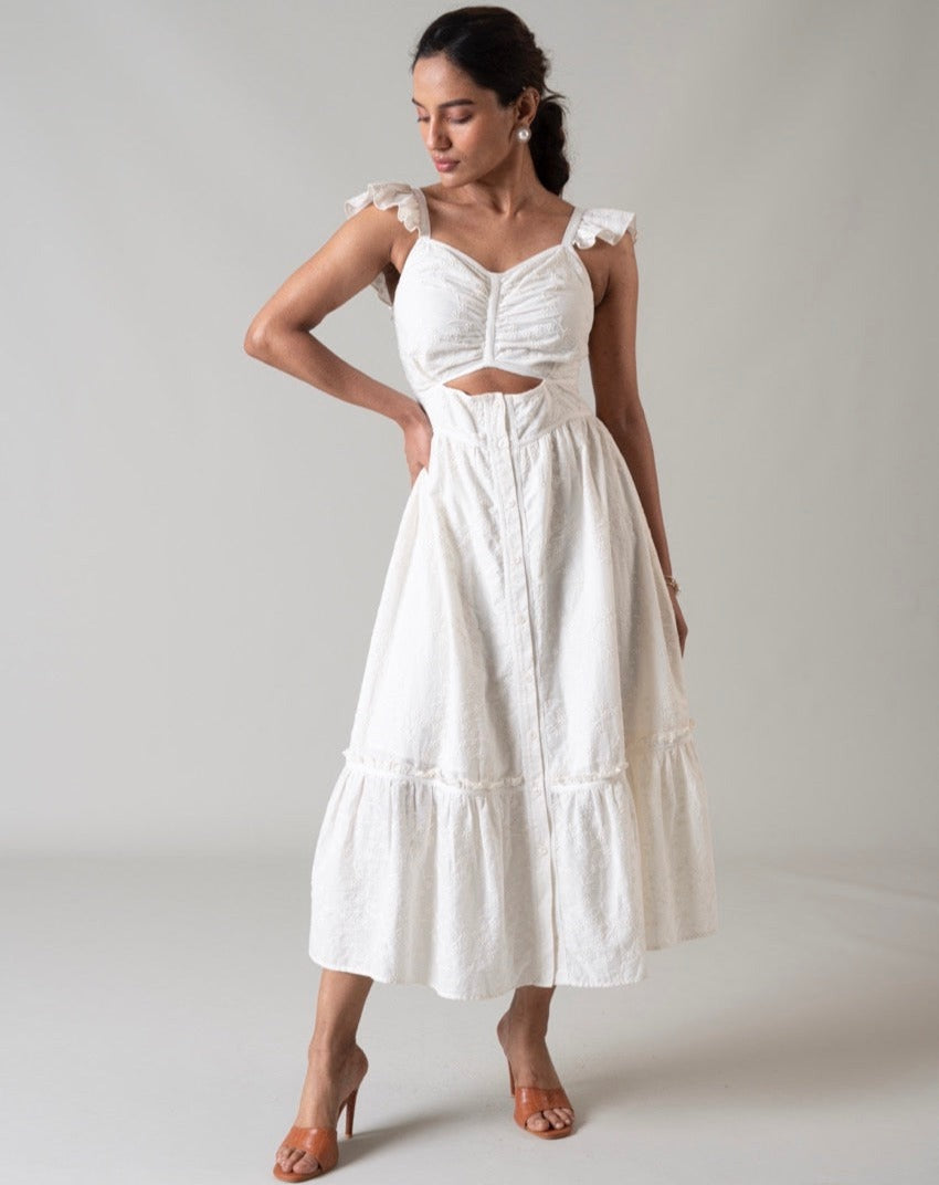 Chloe White Maxi Dress