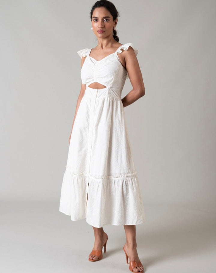 Chloe White Maxi Dress