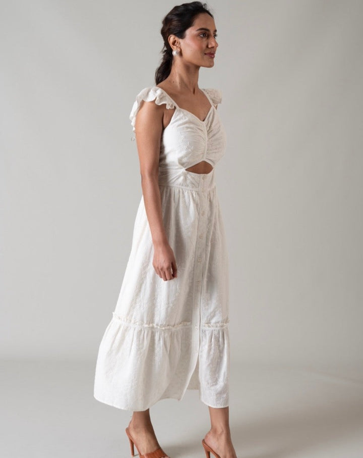 Chloe White Maxi Dress