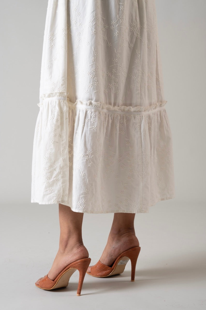 Chloe White Maxi Dress