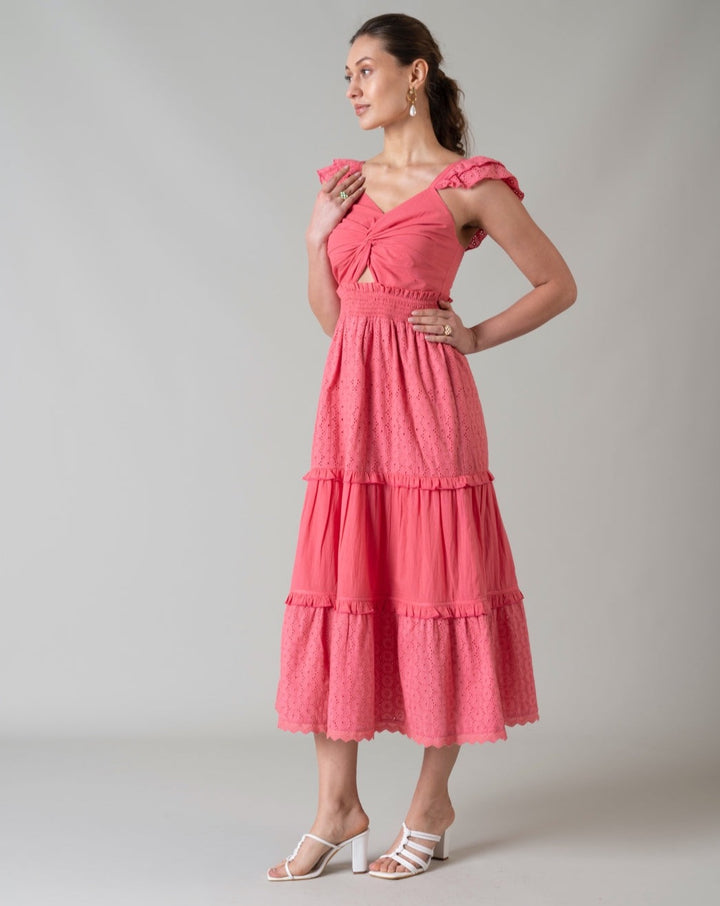 Elle Pink Maxi Dress