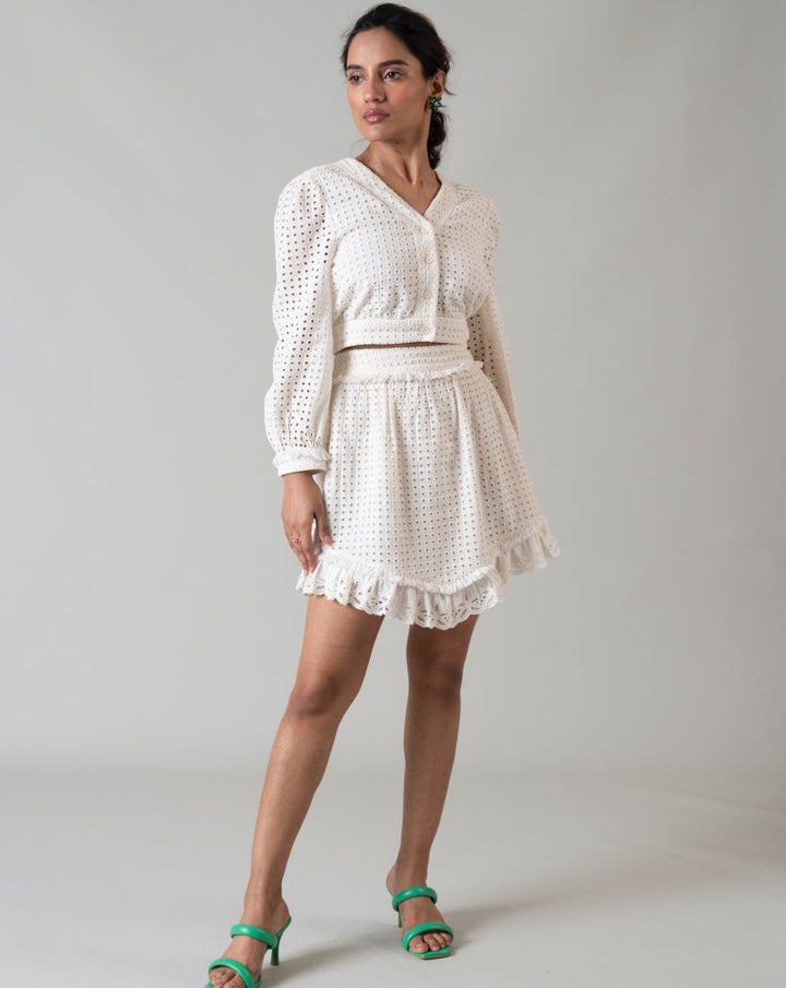 Ivory Short Top