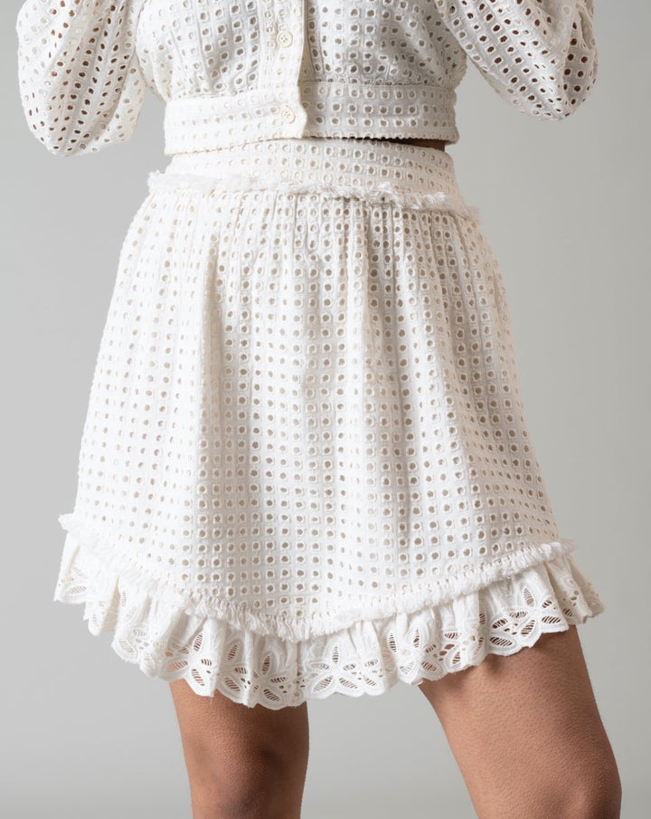 Ivory Short Skirt