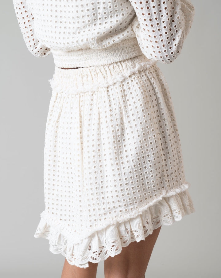 Ivory Short Skirt