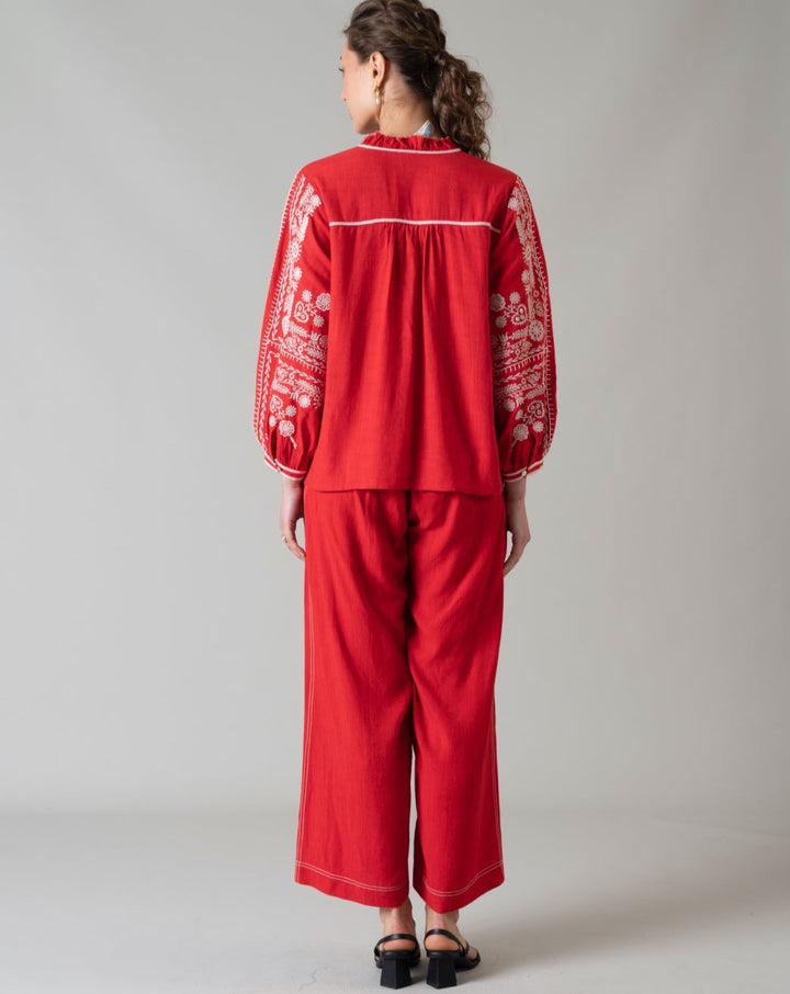 Tushita Mehta In Our Amelie Red Top