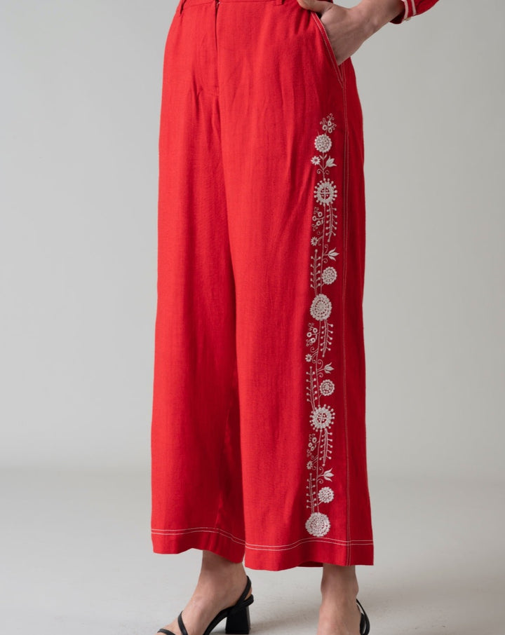Tushita Mehta In Our Amelie Red Pants