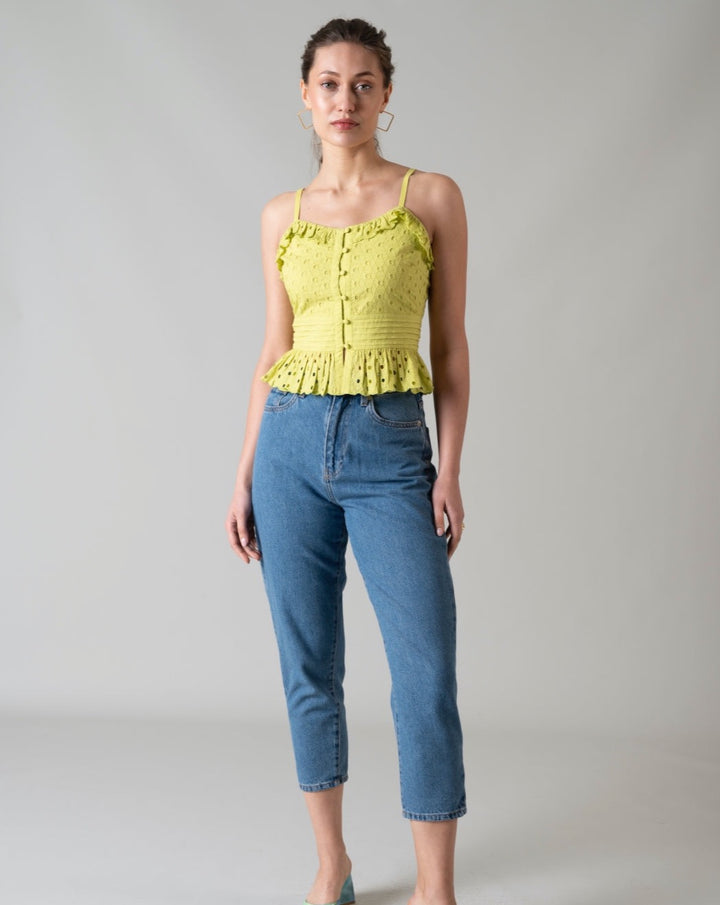 Sylvie Lime Strap Top