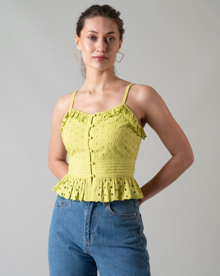 Sylvie Lime Strap Top