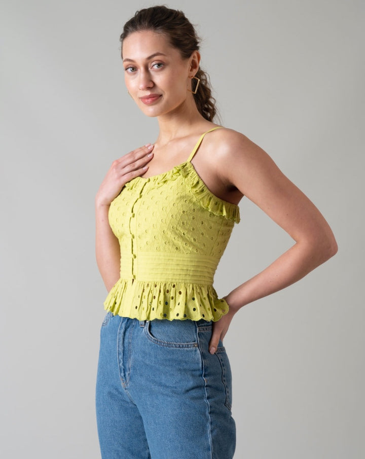 Sylvie Lime Strap Top