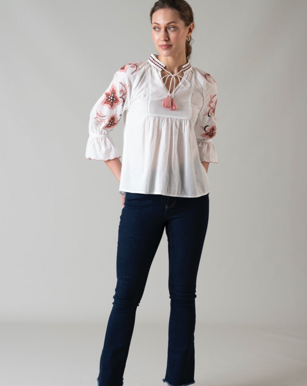 Bella Embroidered Top