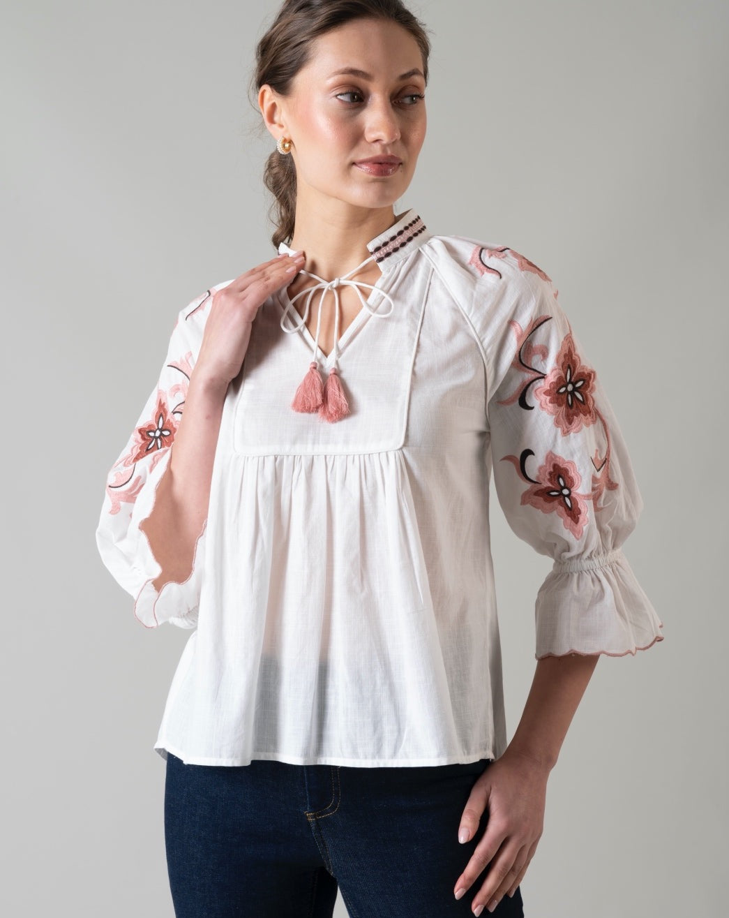 Bella Embroidered Top
