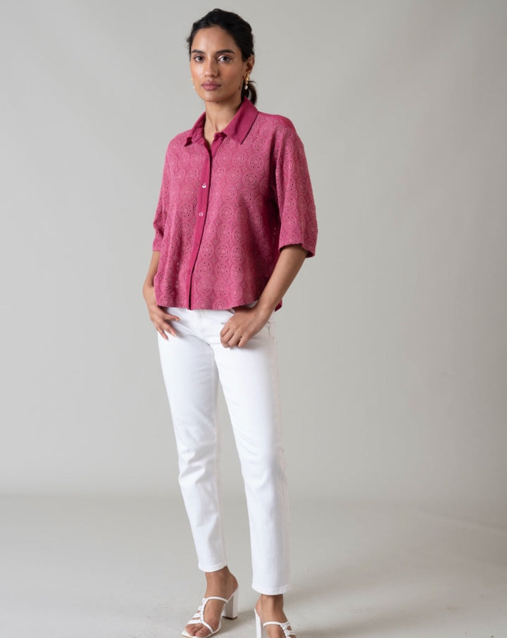 Ava Schiffli Shirt