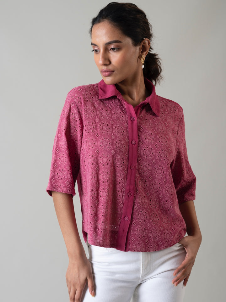 Ava Schiffli Shirt