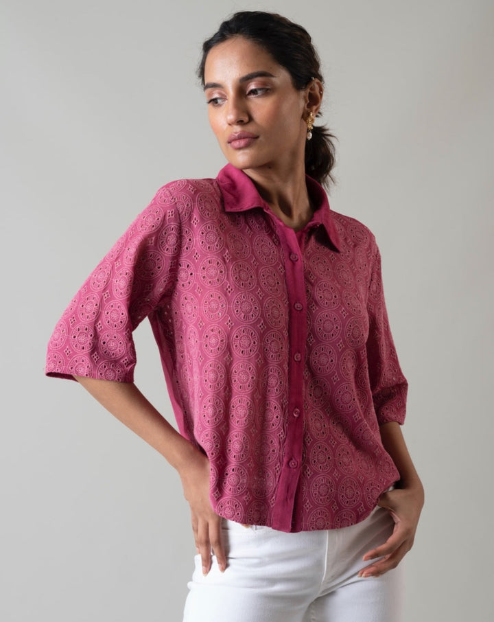 Ava Schiffli Shirt
