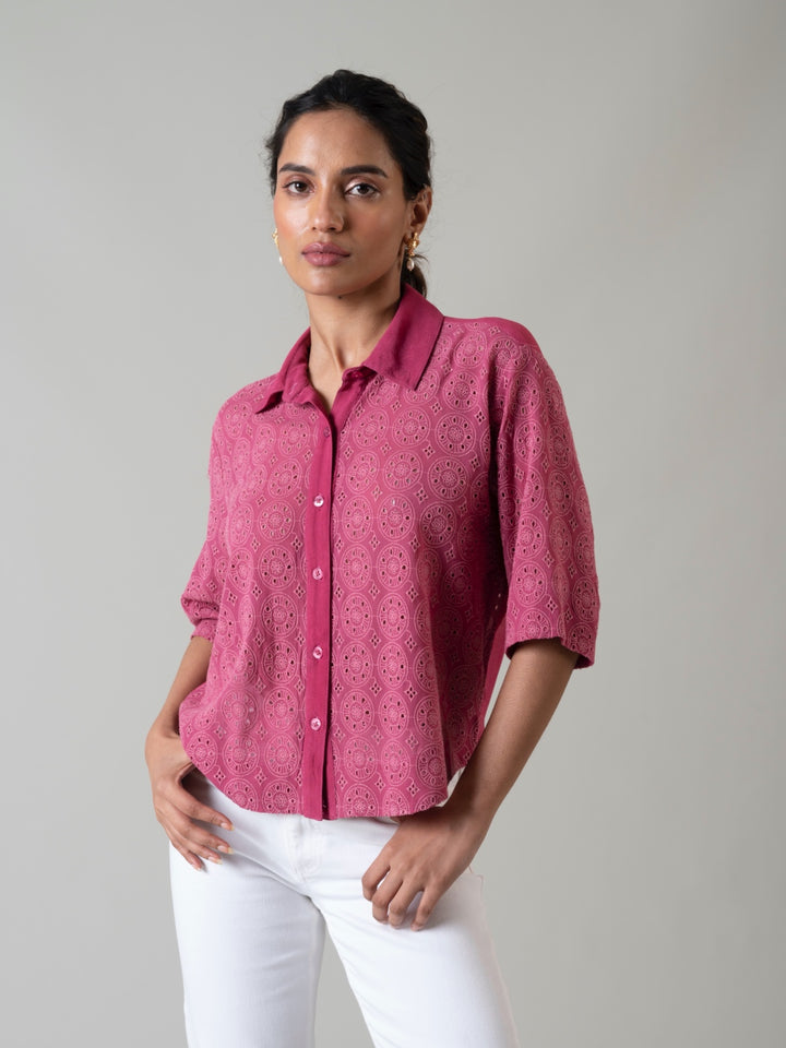 Ava Schiffli Shirt