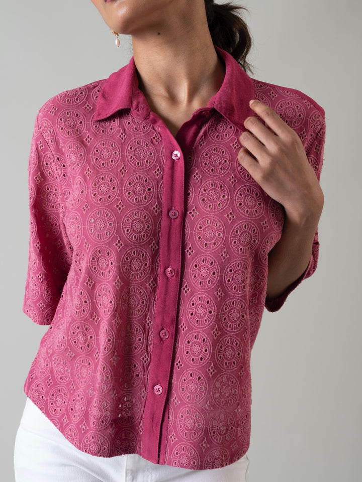 Ava Schiffli Shirt