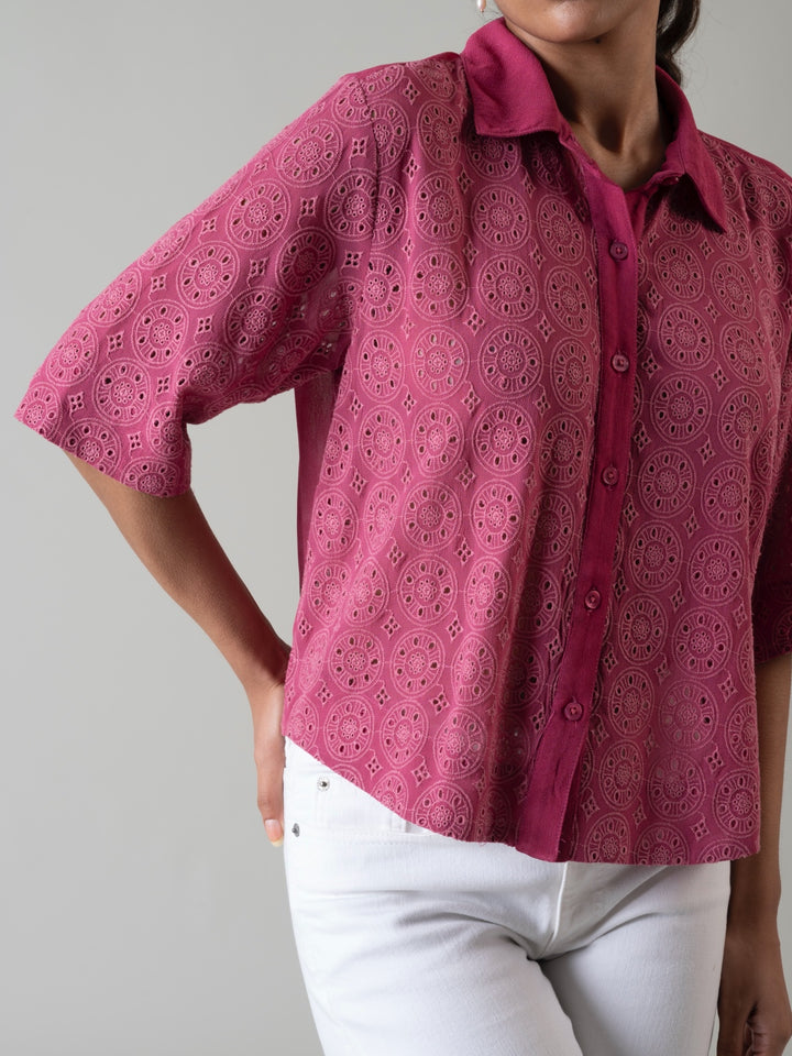 Ava Schiffli Shirt