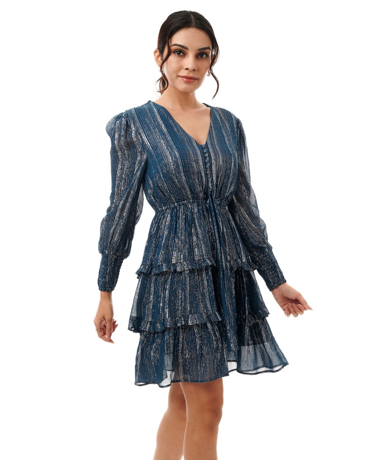 Beryl Mesh Tiered Dress