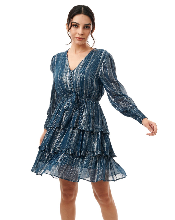 Beryl Mesh Tiered Dress